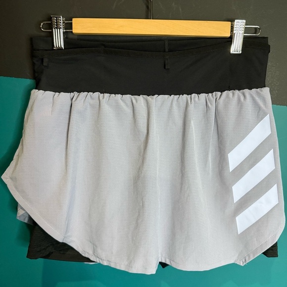 NWT Adidas Black and Gray Skort Athletic Shorts - Picture 7 of 16